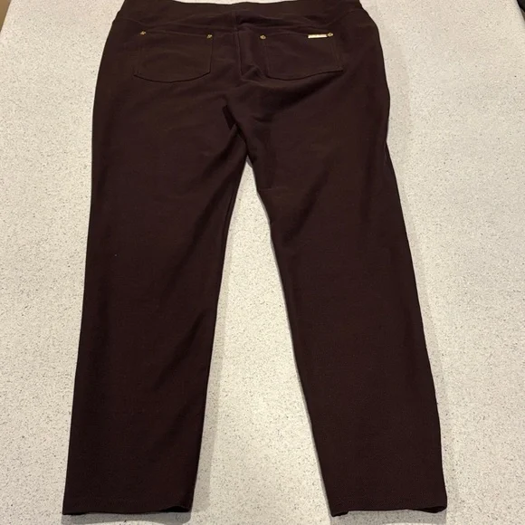 Michael Kors Brown Straight Leg Pants - Picture 3 of 3